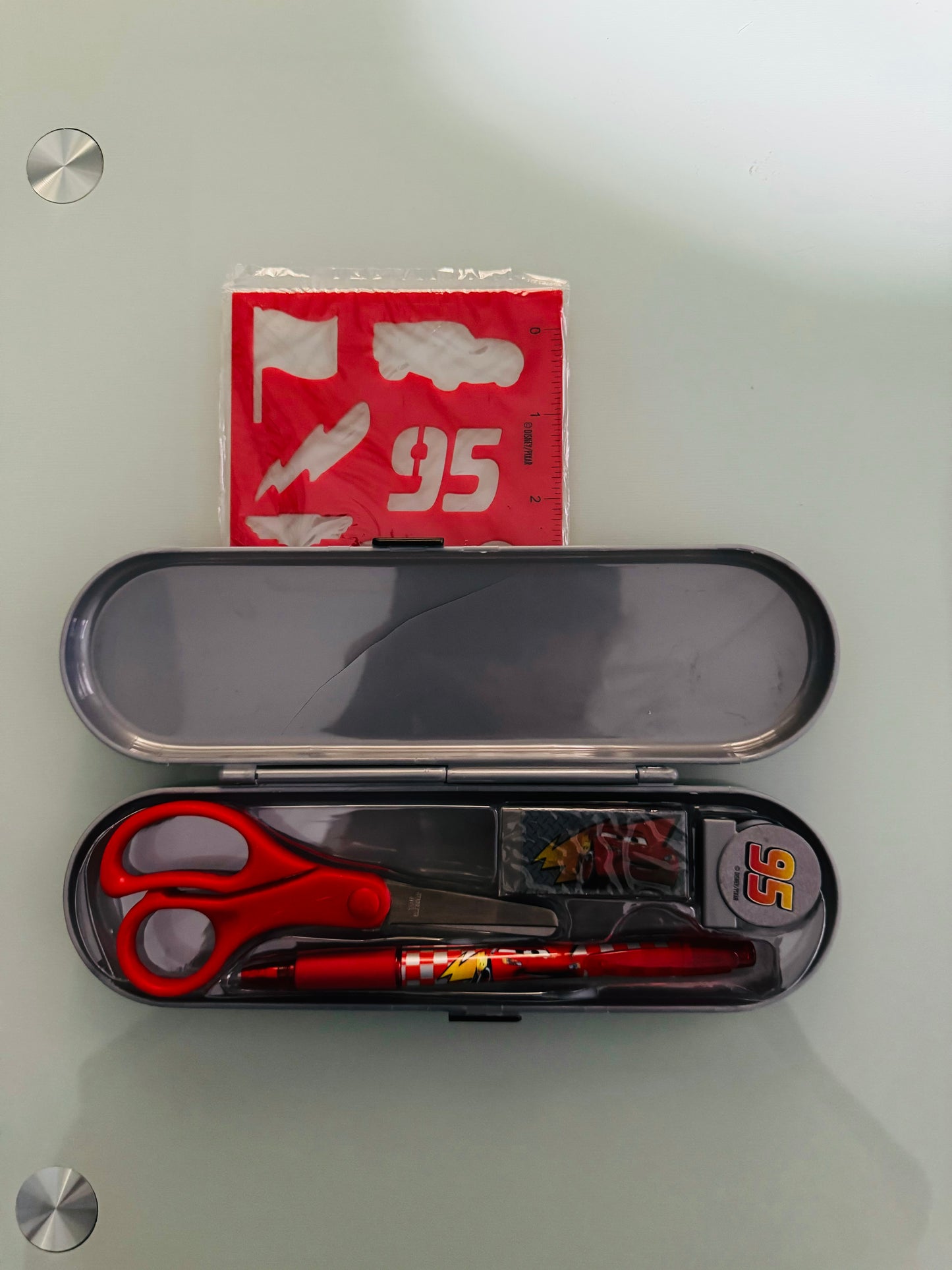 .Geekienda - libreta y estuche de rayo mcqueen - disney cars programas infantiles / papelería