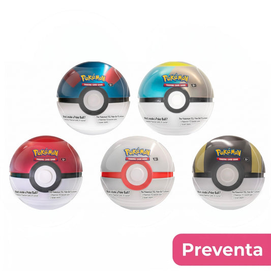 .Geekienda - Pokemon TCG: 1 (una) Poke Ball Tin Best of 2021 en Español diseño de pokeball aleatorio
