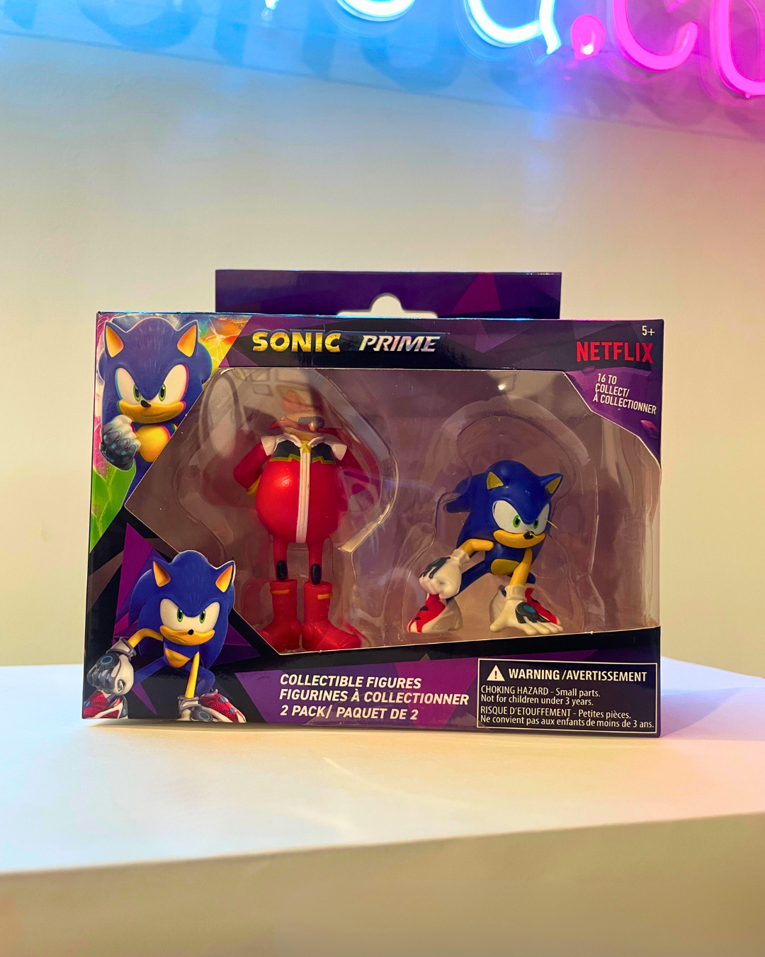 .Geekienda - sonic prime 2 figuras coleccionables -sonic programas infantiles