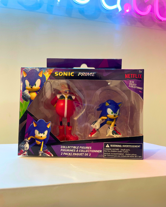 .Geekienda - sonic prime 2 figuras coleccionables -sonic programas infantiles